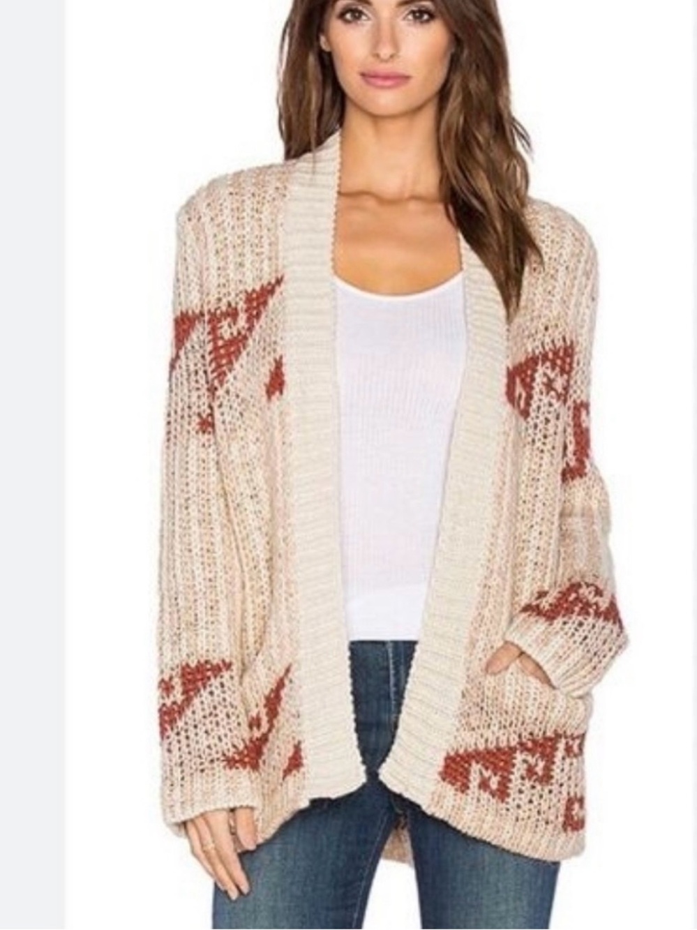 FREE PEOPLE Time and Again Chunky Knit Cardigan size XS